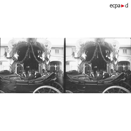 1235. Sortie d'Etienne, du gouverneur et de Besnard. [légende d'origine]