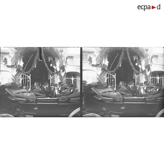 1236. Sortie d'Etienne, du gouverneur et de Besnard. [légende d'origine]