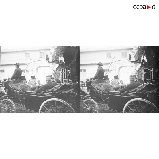 1237. Sortie d'Etienne, du gouverneur et de Besnard. [légende d'origine]