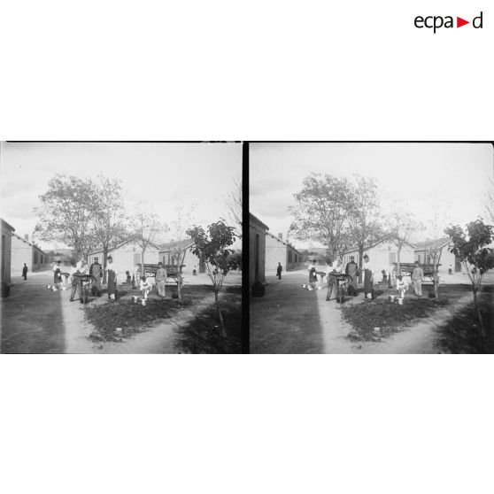 1287. Mon premier [illisible] aux chasseurs. [légende d'origine]