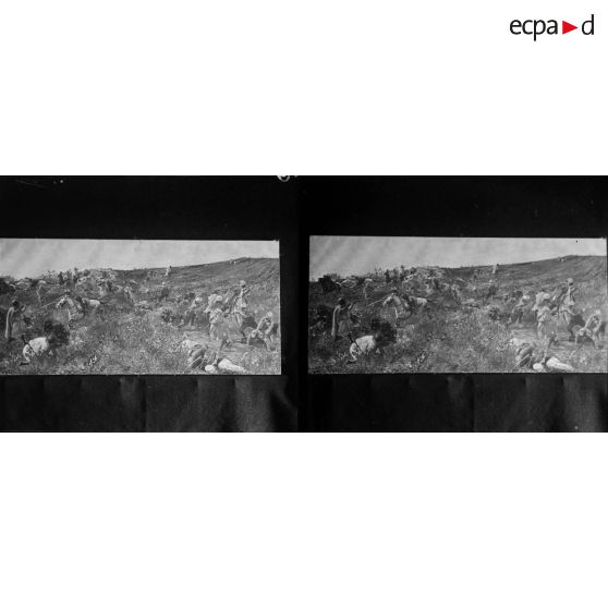 1310. Combat de Rfakha (reproduction). [légende d'origine]