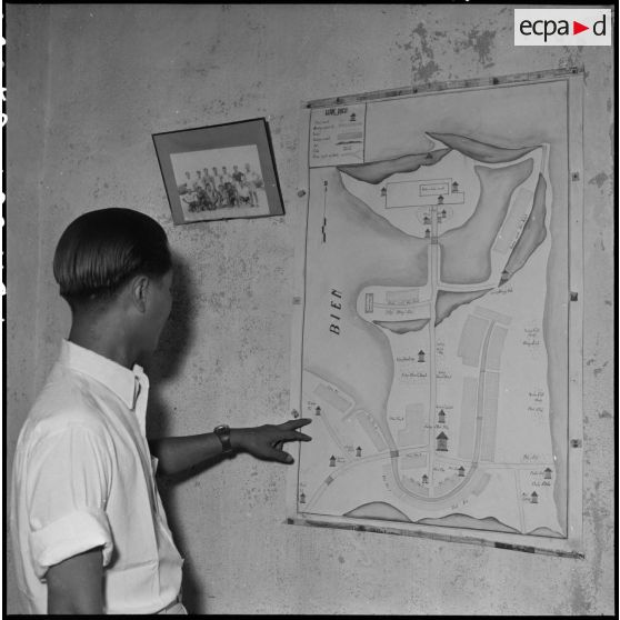 Carte indiquant l'implantation des tours de défense.