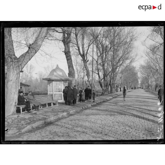 Andrinople. La frontière turco-bulgare. [légende d'origine]