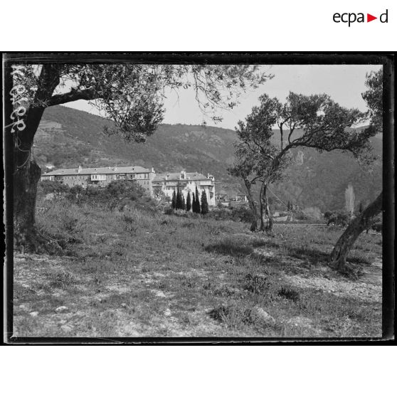 Mont Athos. Monastère de Xéropotamos. [légende d'origine]