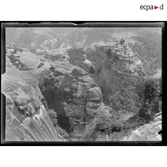 Météores (Théssalie). Monastère de Saint Varlaam. [légende d'origine]