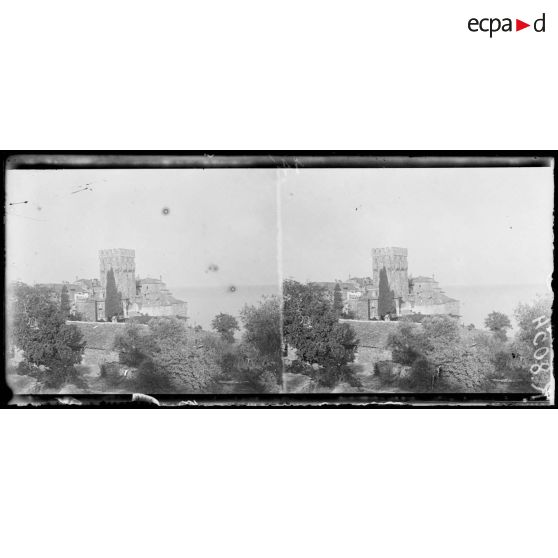 Mont Athos. Monastère de Stavroniketa. [légende d'origine]