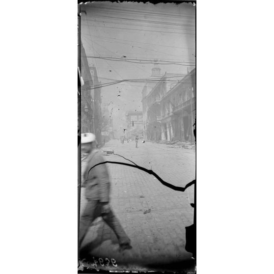 Salonique. L'incendie. La Place de la Liberté. [légende d'origine]