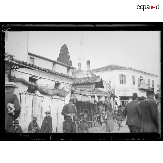 Salonique. Le marché grec. [légende d'origine]