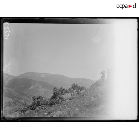 Barovika. Chasseurs dans les tranchées dominant les lignes bulgares. [légende d'origine]