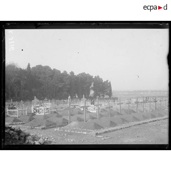 Zeitenlick. Cimetière franco-serbe. [légende d'origine]