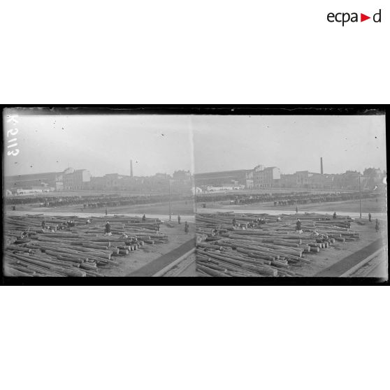 Marseille. Les mulets de l'Armée d'Orient avant l'embarquement. [légende d'origine]