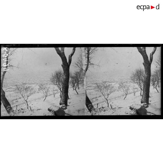 Monastir sous la neige. Partie nord. [légende d'origine]