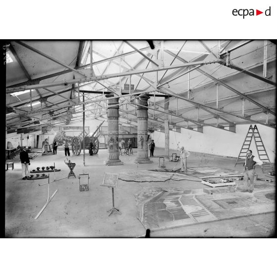 Vichy. Allier. L'atelier des décors pour le Casino (Sanson et Dalila). [légende d'origine]