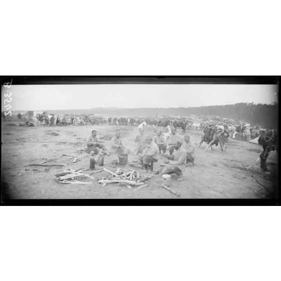 Environs de l’Eclusier (Somme), camp de cavalerie. [légende d’origine]