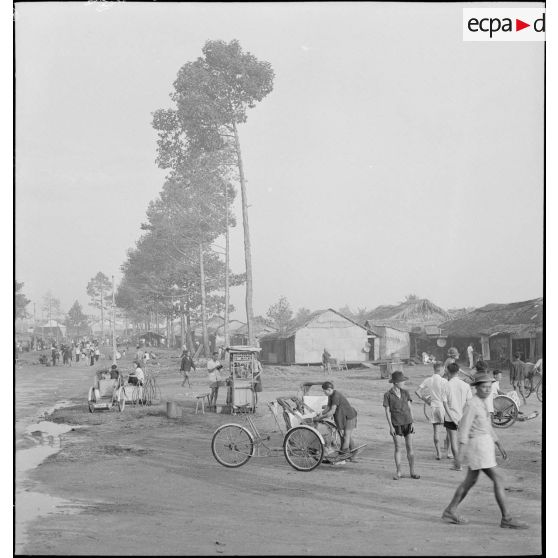 Quartier en périphérie du port de Saigon.