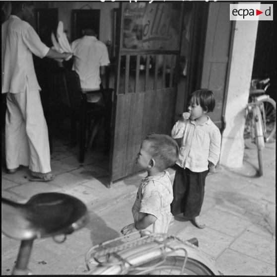 Salon de coiffure à Saigon.