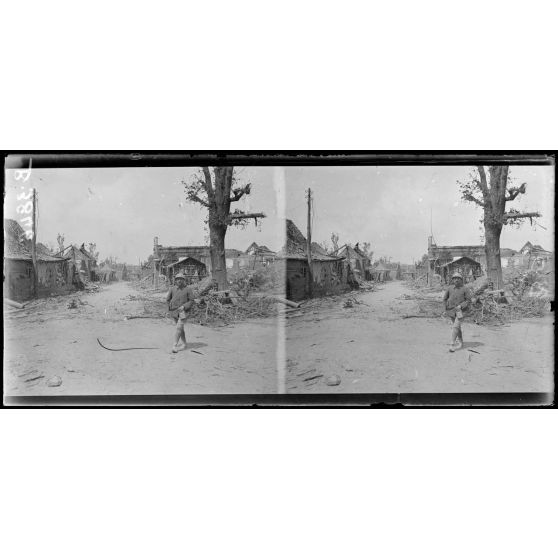 Flaucourt, un coin du village. [légende d’origine]