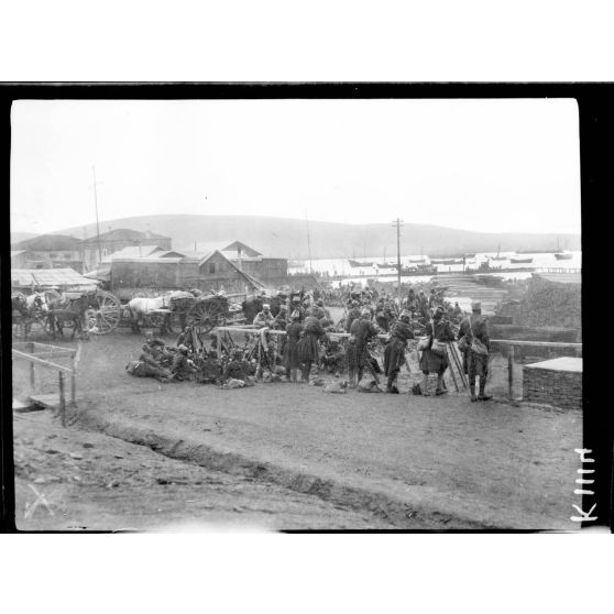 Moudros. Embarquement des sénégalais. [légende d'origine]