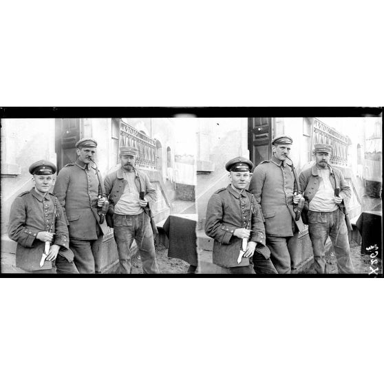 Aurillac. Ecole Albert. Prisonniers du Schleswig. [légende d'origine]