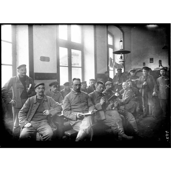 Aurillac. Ecole Albert. Prisonniers du Schleswig. [légende d'origine]