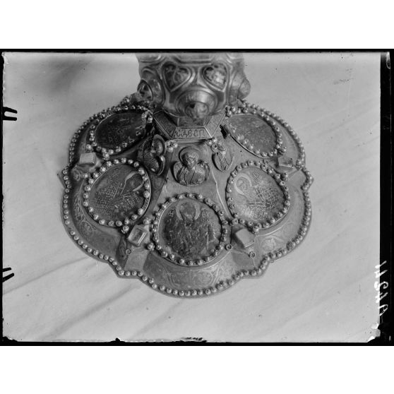 Mont Athos, monastère de Vatopedi. Même ciboire. [légende d'origine]