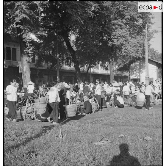 Marché en plein air de Saigon.
