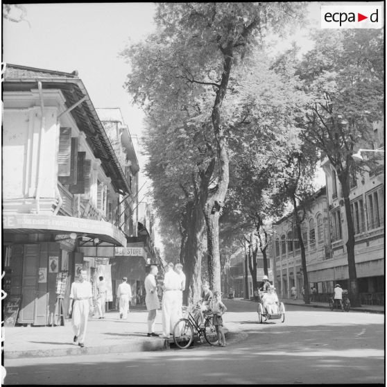 Rue Catinat à Saïgon.