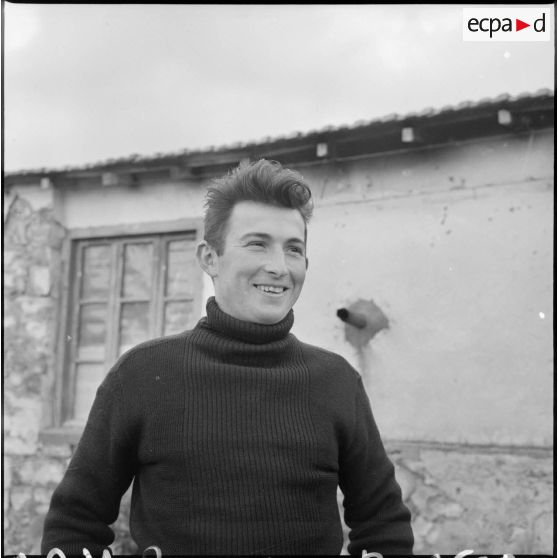 Portrait d'un appelé en poste. [Description en cours]