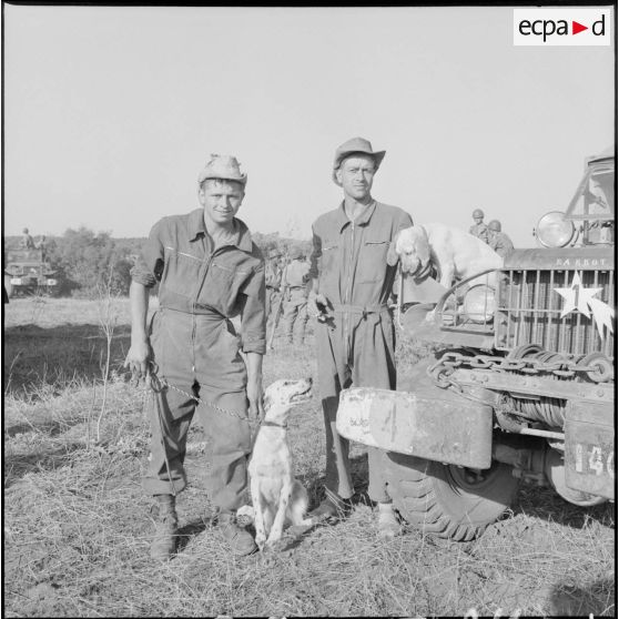 Rassemblement lors d'une opération dans le djebel. [Description en cours]