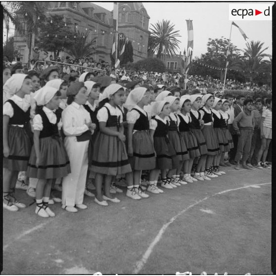 Fête des écoles à Saïda. [Description en cours]