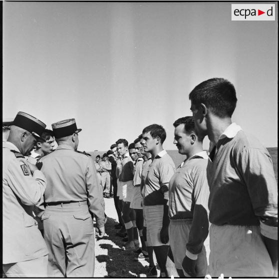 Célébrations sportives au regroupement de Cazorla. [Description en cours]