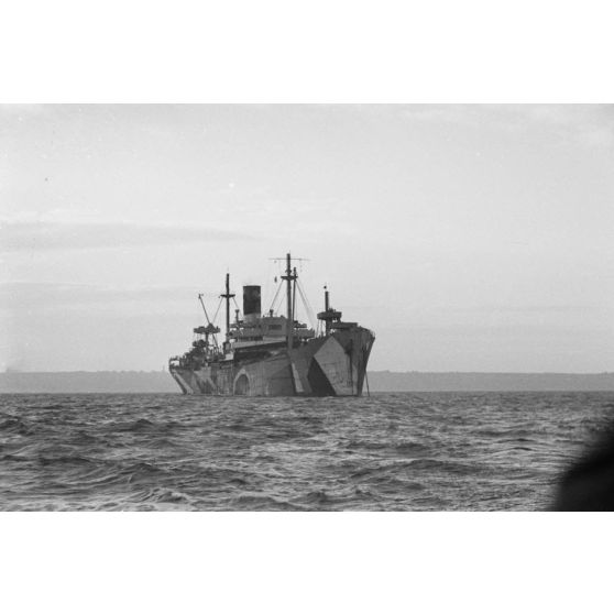 Un briseur de blocus de la Kriegsmarine (Sperrbrecher).