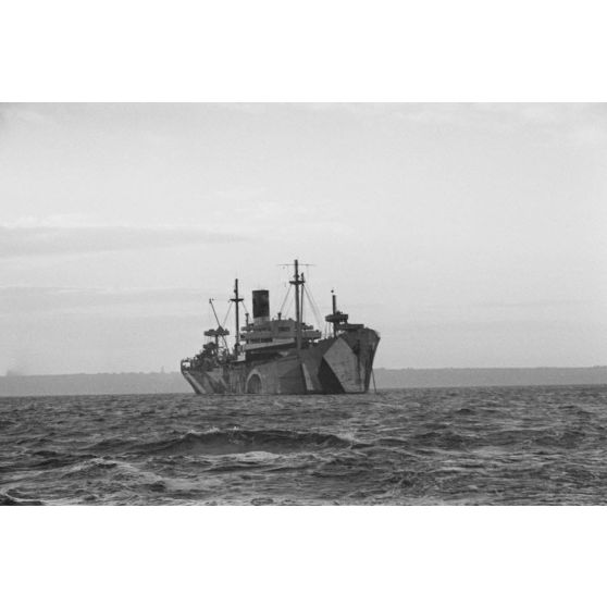 Un briseur de blocus de la Kriegsmarine (Sperrbrecher).