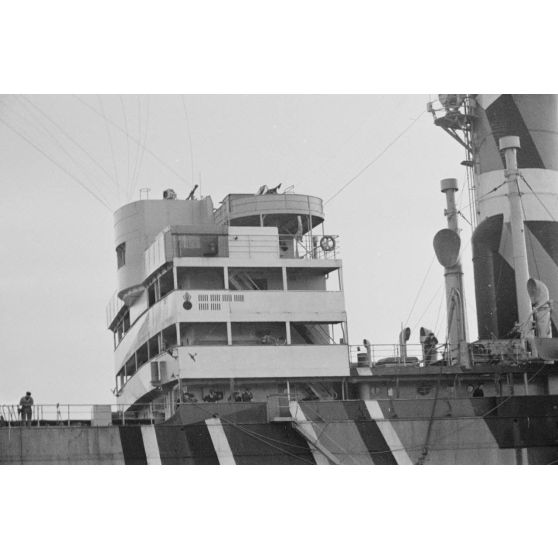 Le palmarès peint sur un dragueur de mines du type Sperrbrecher (briseur de blocus).