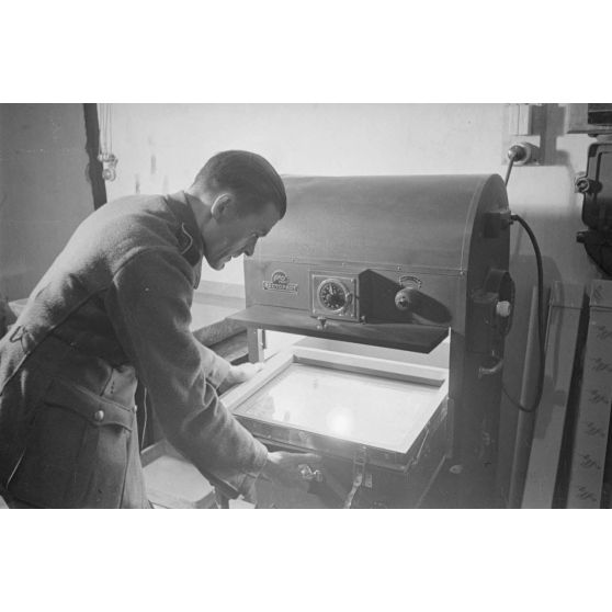 Un service de cartographie de l'armée de terre allemande.