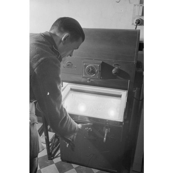 Un service de cartographie de l'armée de terre allemande.