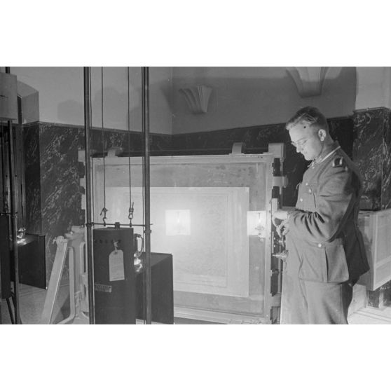 Un service de cartographie de l'armée de terre allemande.