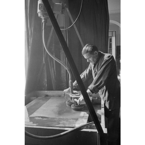 Un service de cartographie de l'armée de terre allemande.