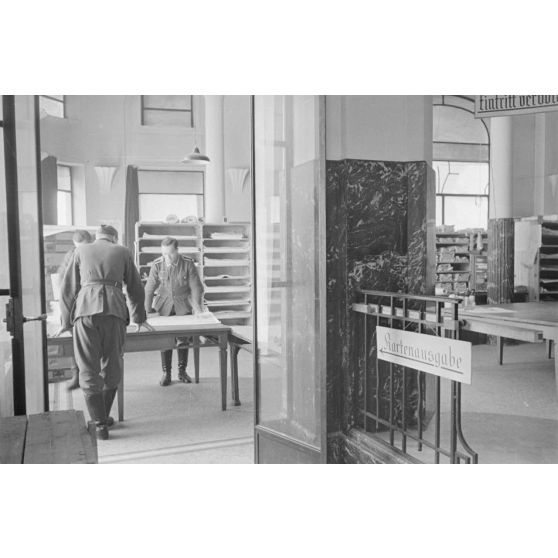 Un service de cartographie de l'armée de terre allemande.