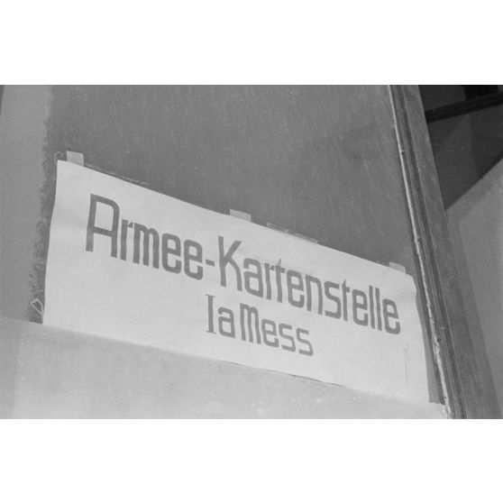 Un service de cartographie de l'armée de terre allemande.