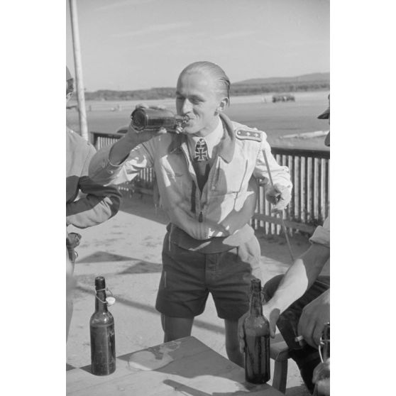 Deux instructeurs du Ergänzungsgruppe Süd  : Georg Schentke et Eberhard von Boremski