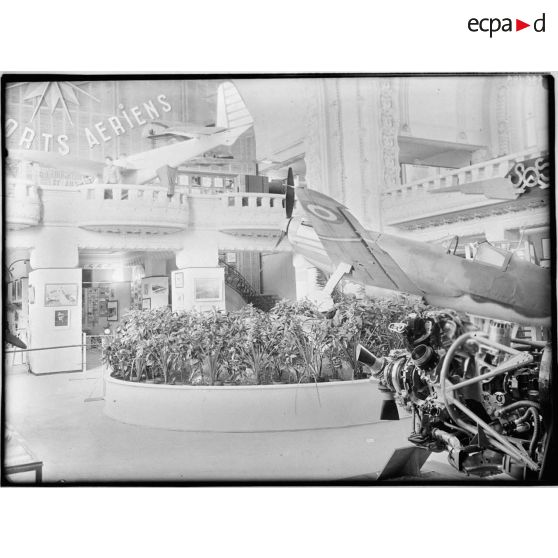 Exposition lors de la "semaine de l'aviation" à Vichy.