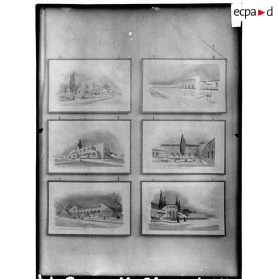 Exposition lors de la "semaine de l'aviation" à Vichy.