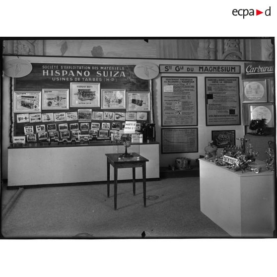 Exposition lors de la "semaine de l'aviation" à Vichy.