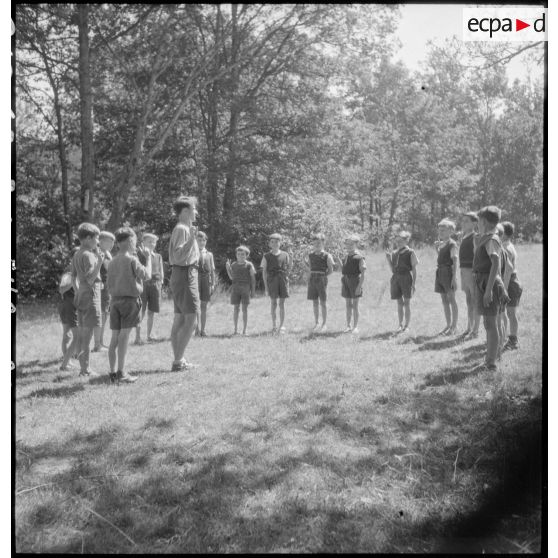 Des scouts effectuent un séjour d'été dans la commune de Chavaniac-Lafayette.