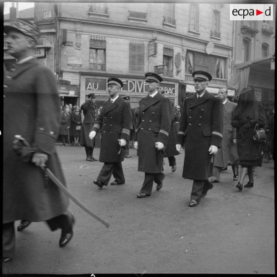 Obsèques du général Huntziger à Vichy.