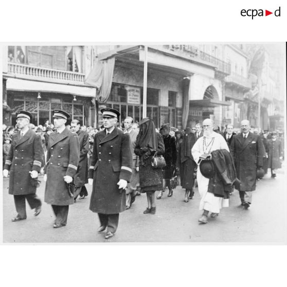 Obsèques du général Huntziger à Vichy.