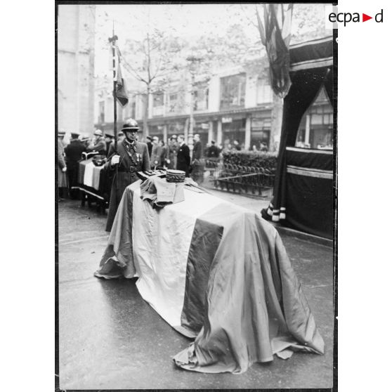 Obsèques du général Huntziger à Vichy.