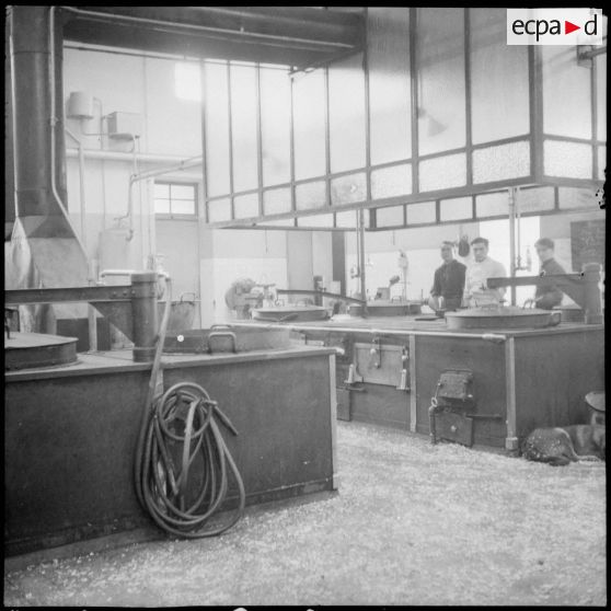 Les cuisines du dispensaire de Lyon.