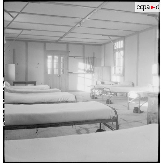 Chambrée sur une base aérienne.